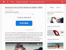 Tablet Screenshot of cancionanuncio.com